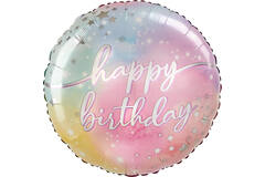 Foil Balloon - Jumbo - "happy birthday" - Luminous Birthday - 71 cm